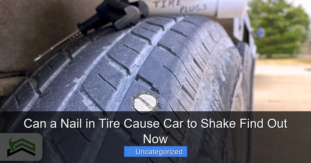 Can a Nail in Tire Cause Car to Shake Find Out Now