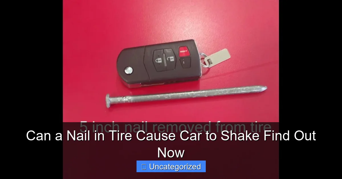 Can a Nail in Tire Cause Car to Shake Find Out Now