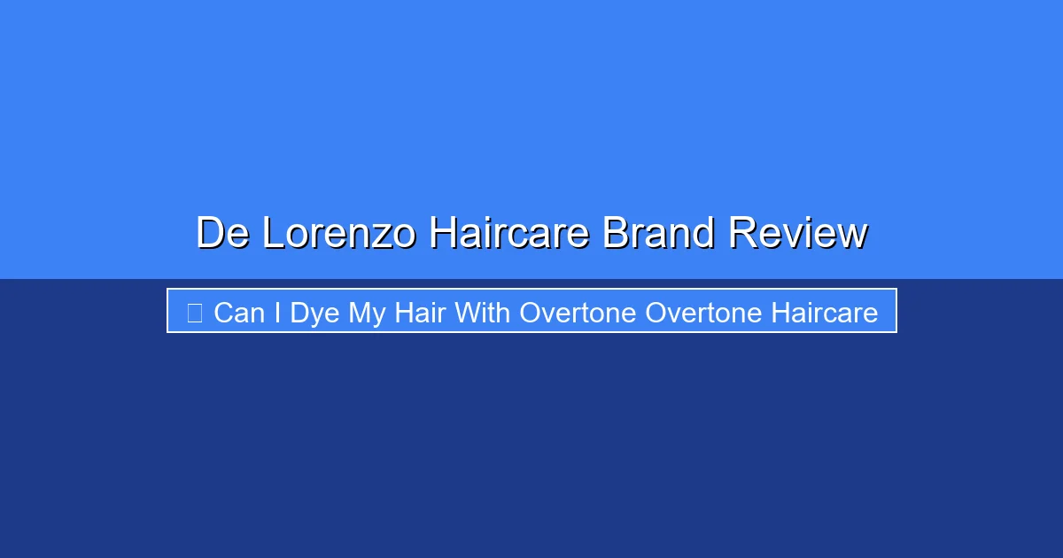 Featured image for De Lorenzo Haircare Brand Review