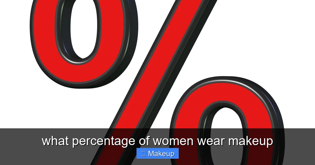 what percentage of women wear makeup - content1 visual guide