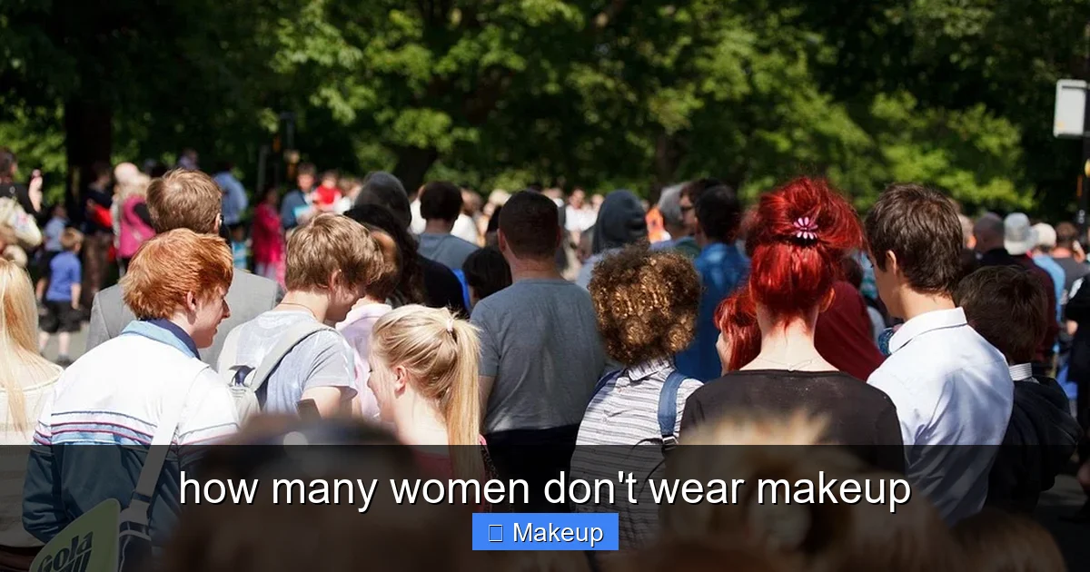 how many women don't wear makeup - content2 visual guide