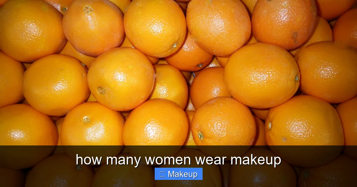 how many women wear makeup - content2 visual guide