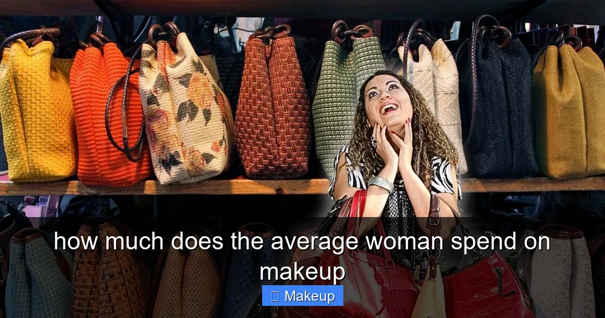 how much does the average woman spend on makeup - content2 visual guide