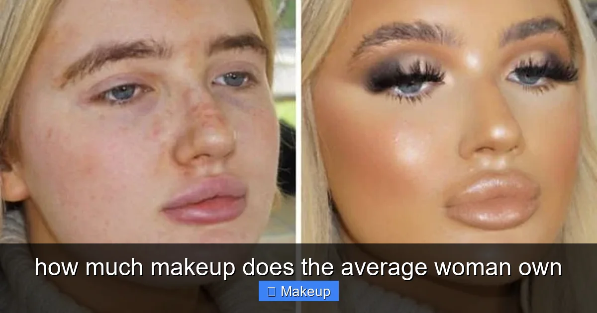 how much makeup does the average woman own - content1 visual guide