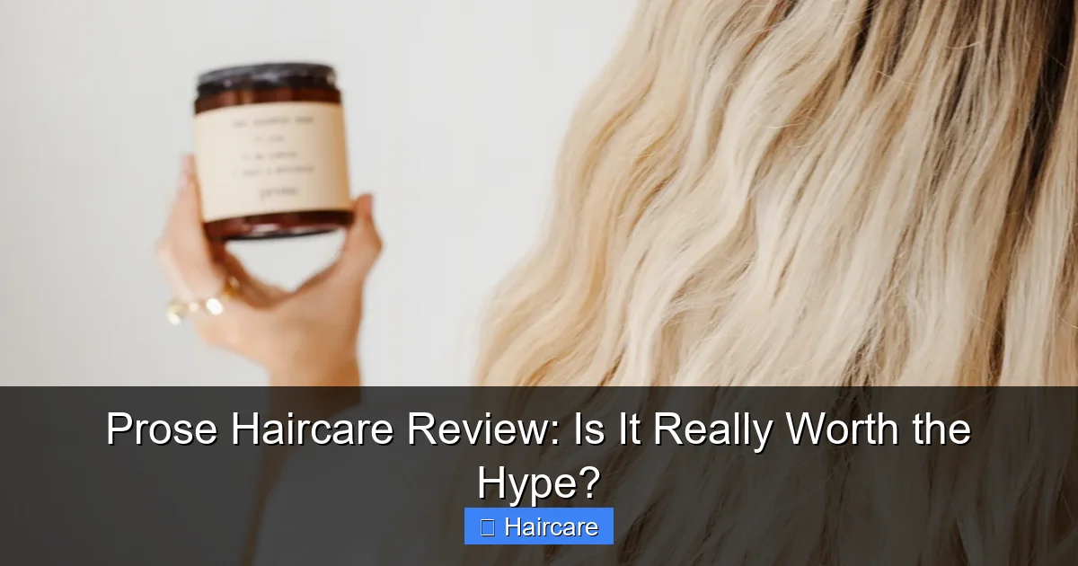 Prose Haircare Review: Is It Really Worth the Hype? - content1 visual guide