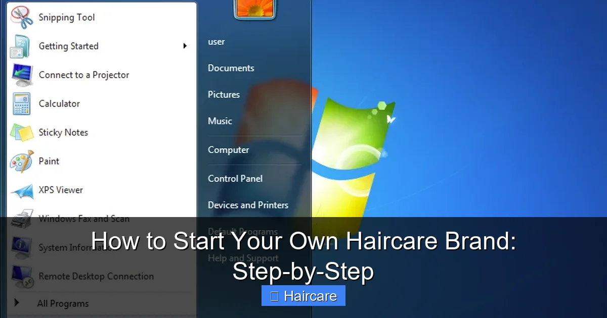 How to Start Your Own Haircare Brand: Step-by-Step - content2 visual guide