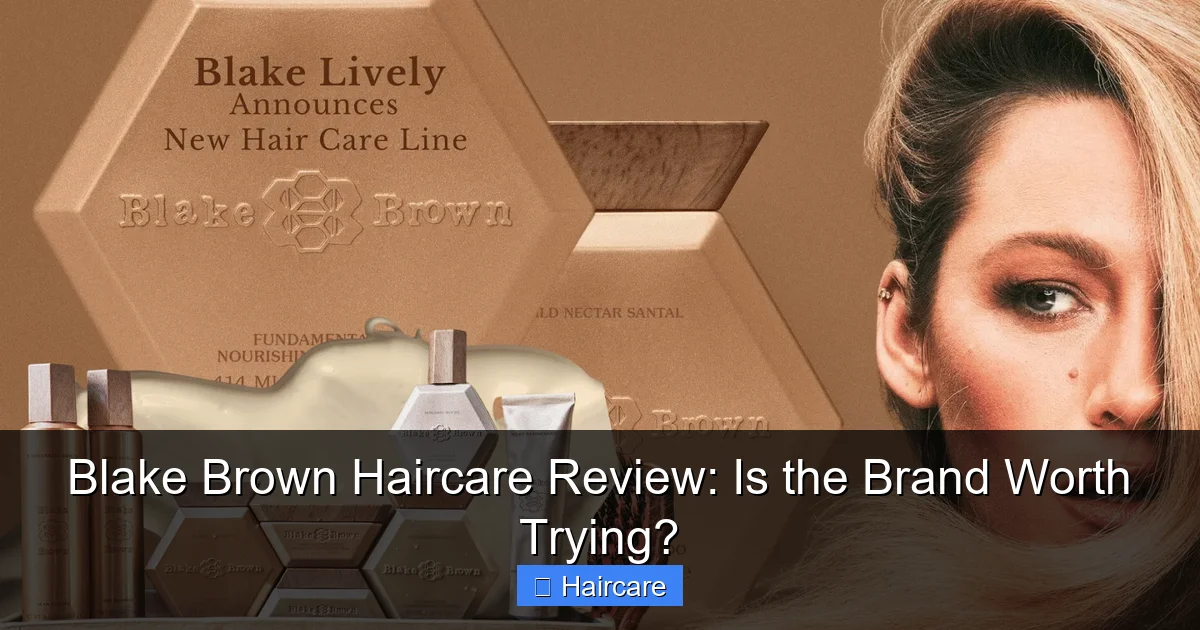 Blake Brown Haircare Review: Is the Brand Worth Trying? - content1 visual guide