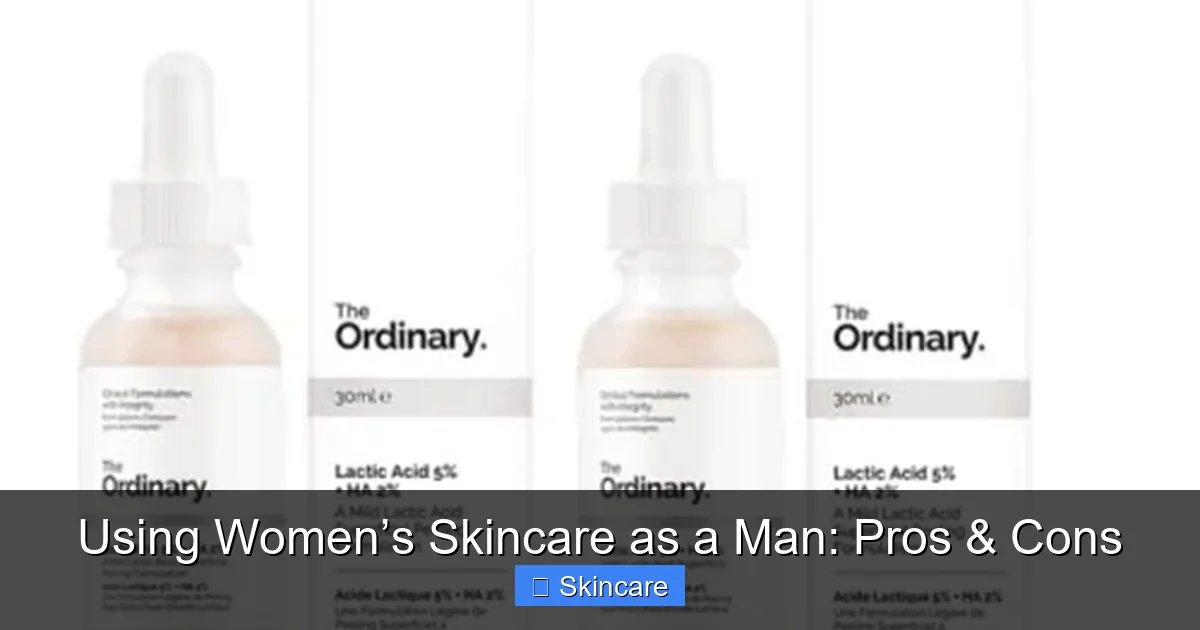Using Women’s Skincare as a Man: Pros & Cons - content1 visual guide