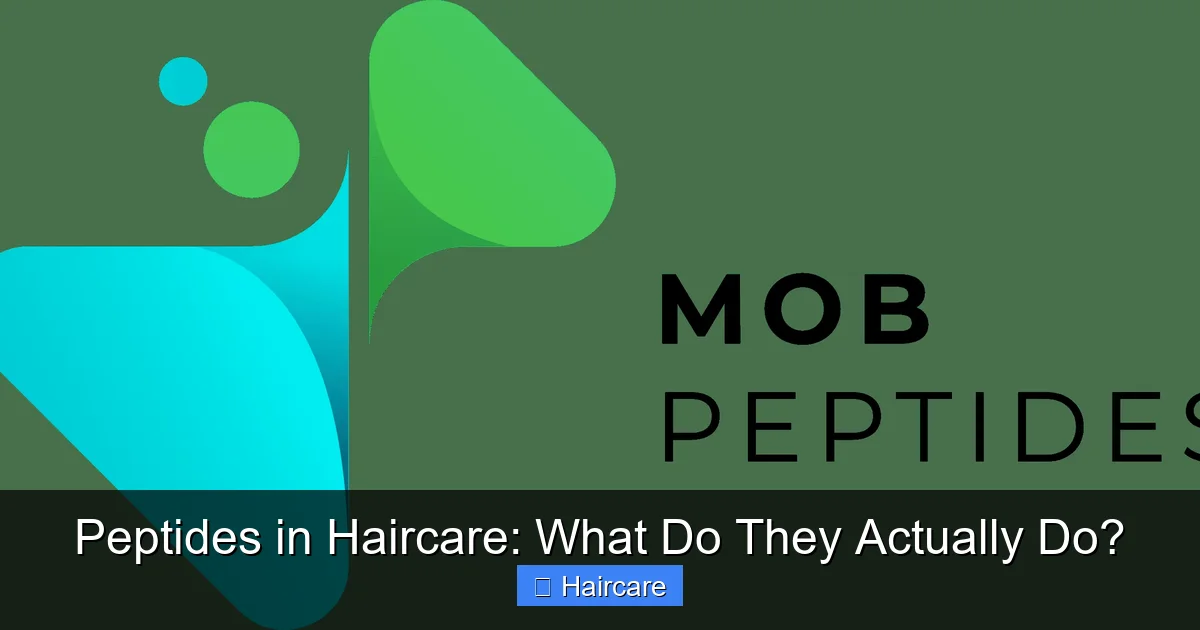 Peptides in Haircare: What Do They Actually Do? - content1 visual guide