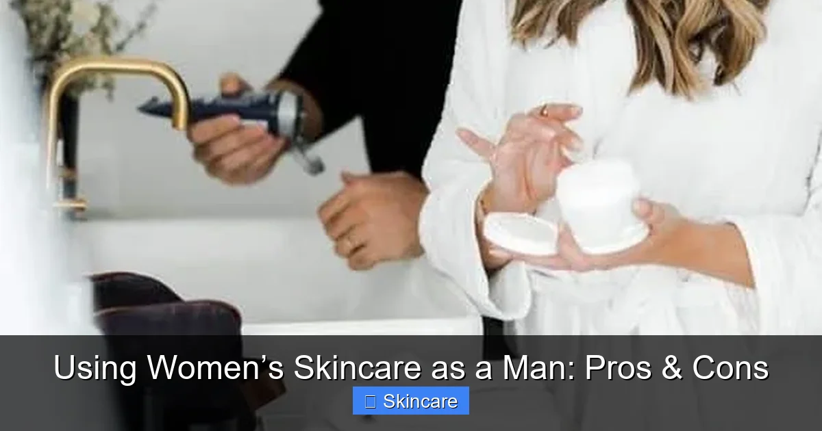 Using Women’s Skincare as a Man: Pros & Cons - content2 visual guide