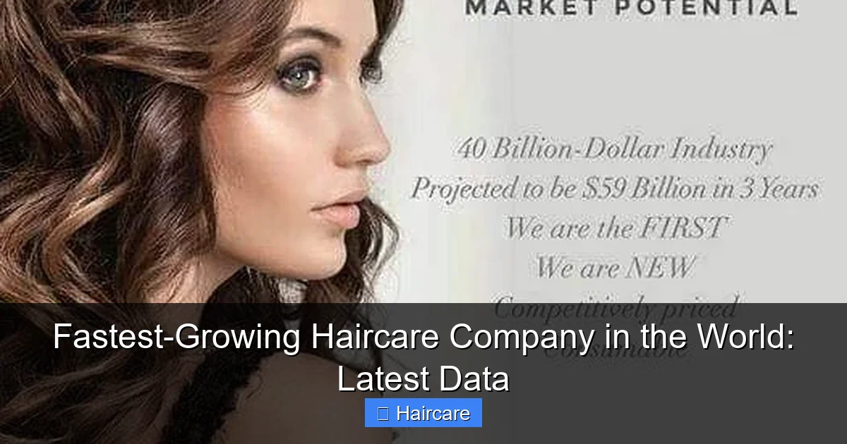 Fastest-Growing Haircare Company in the World: Latest Data - content2 visual guide