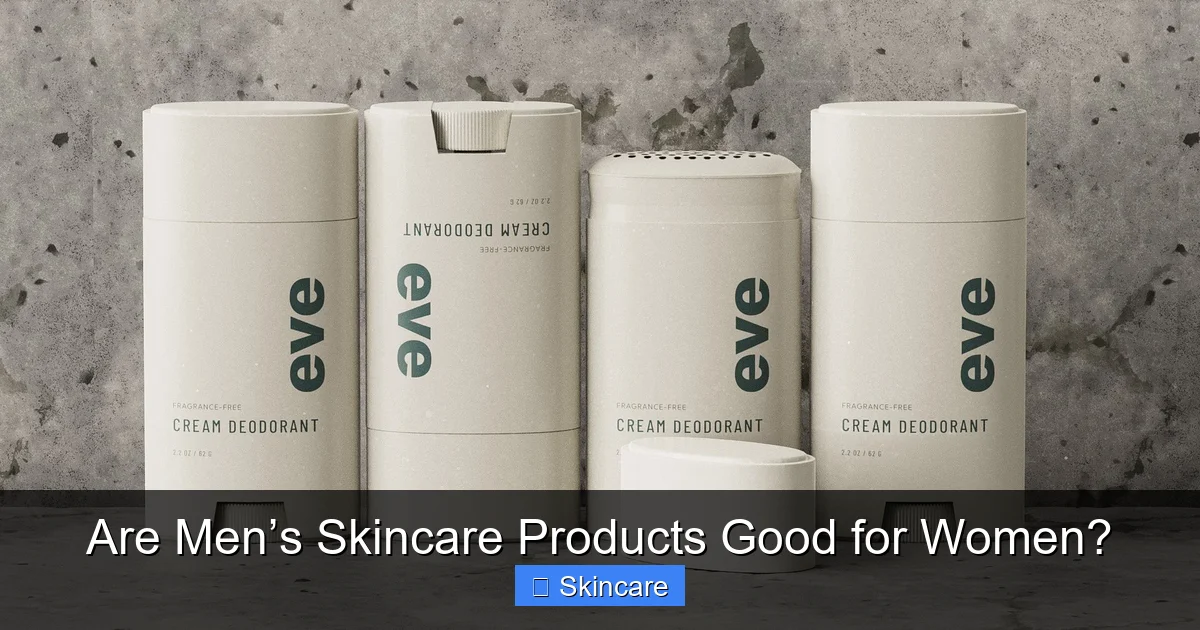 Are Men’s Skincare Products Good for Women? - content1 visual guide