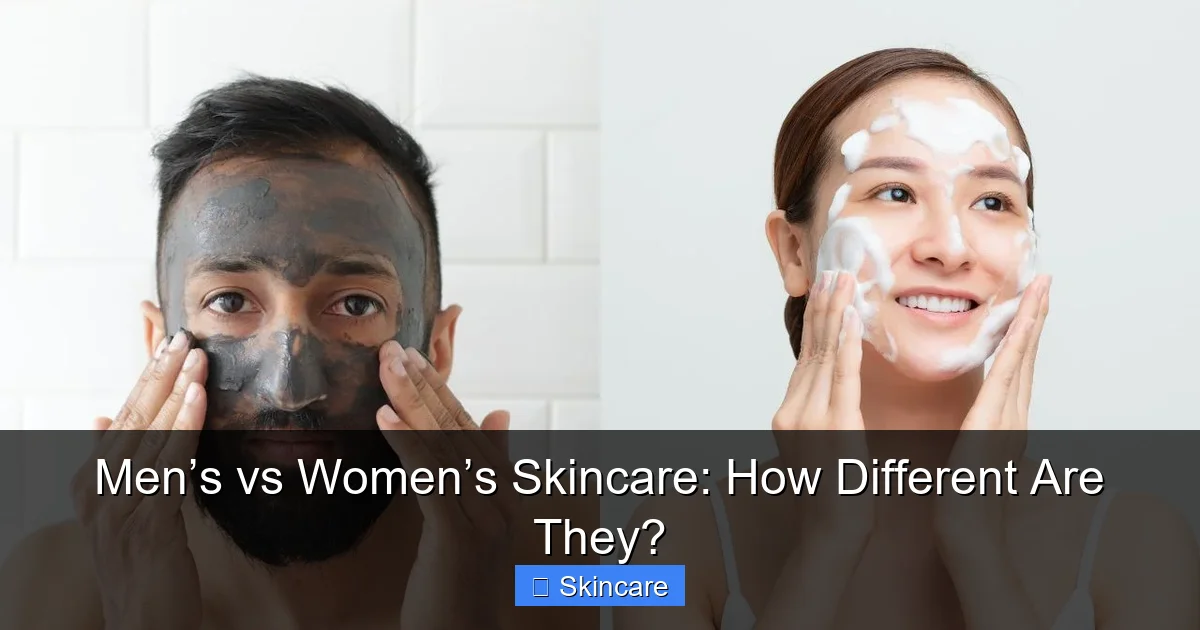 Men’s vs Women’s Skincare: How Different Are They? - content1 visual guide