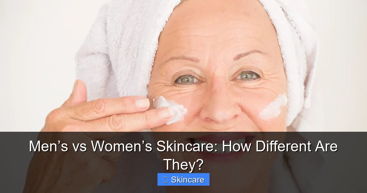 Men’s vs Women’s Skincare: How Different Are They? - content2 visual guide