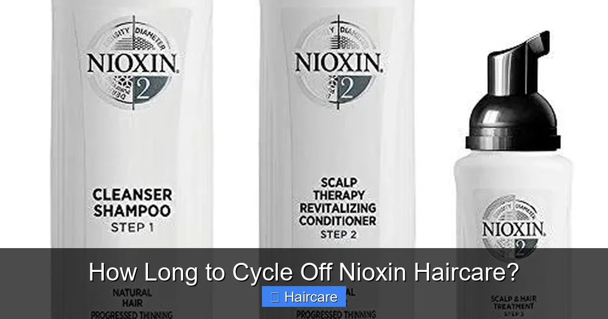 How Long to Cycle Off Nioxin Haircare? - content1 visual guide