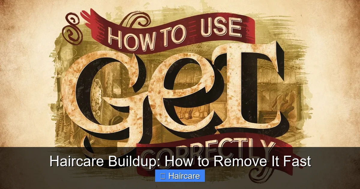 Haircare Buildup: How to Remove It Fast - content1 visual guide