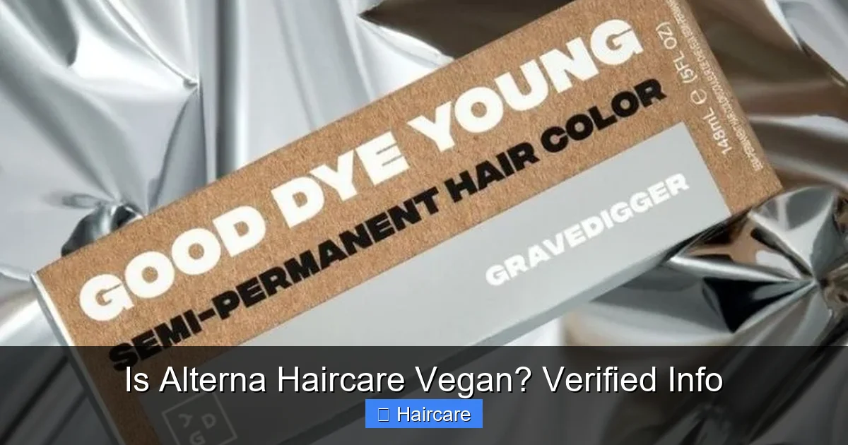 Is Alterna Haircare Vegan? Verified Info - content2 visual guide