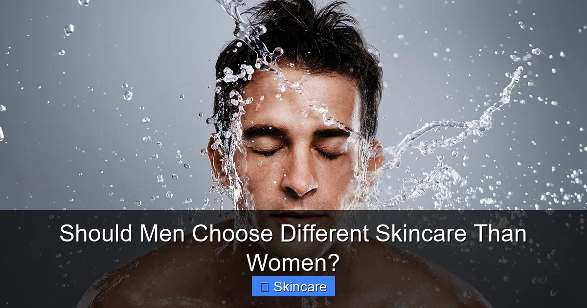 Should Men Choose Different Skincare Than Women? - content1 visual guide