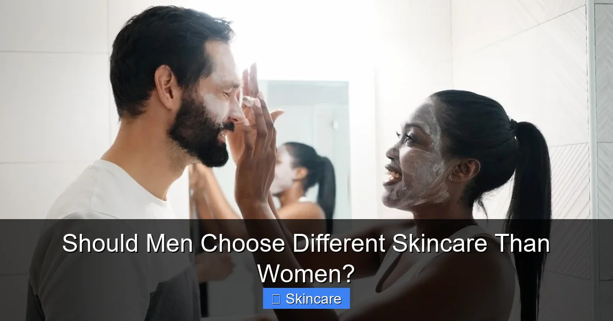 Should Men Choose Different Skincare Than Women? - content2 visual guide