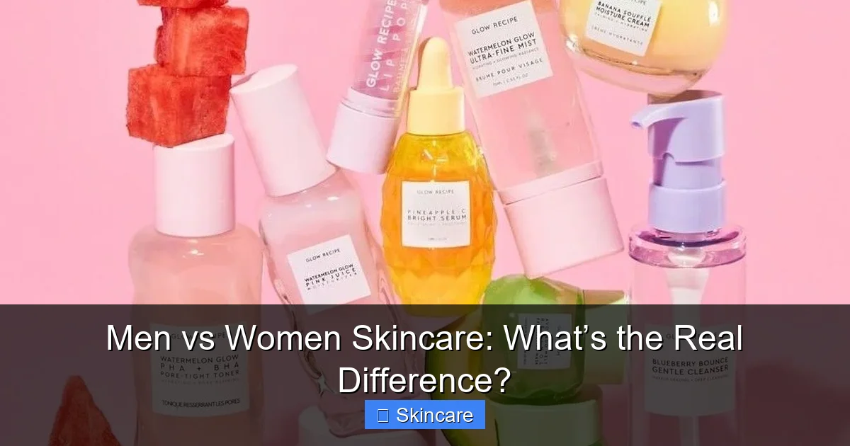 Men vs Women Skincare: What’s the Real Difference? - content1 visual guide