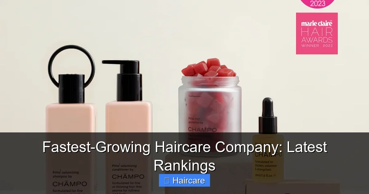 Fastest-Growing Haircare Company: Latest Rankings - content1 visual guide