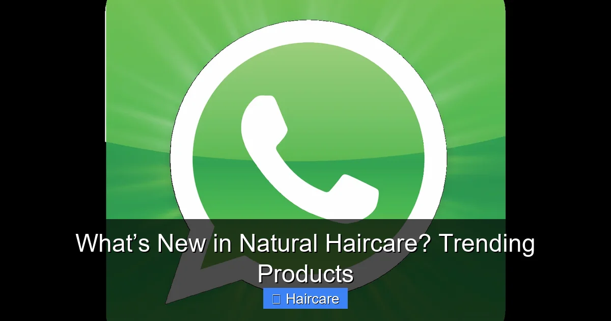 What’s New in Natural Haircare? Trending Products - content1 visual guide