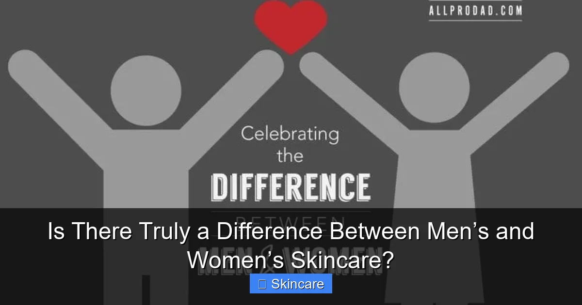 Is There Truly a Difference Between Men’s and Women’s Skincare? - content1 visual guide