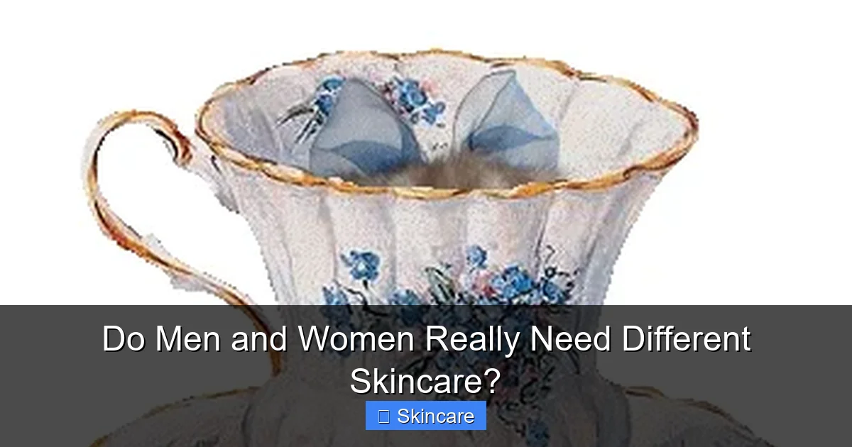 Do Men and Women Really Need Different Skincare? - content1 visual guide
