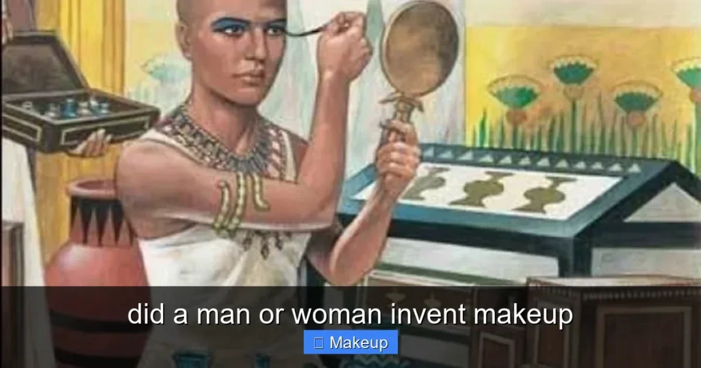 Featured image for did a man or woman invent makeup