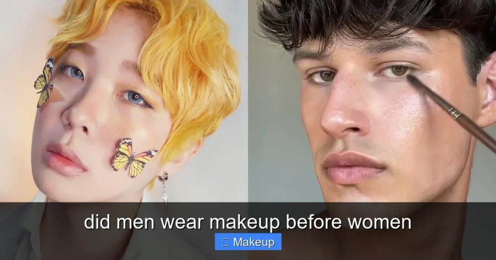 Featured image for did men wear makeup before women