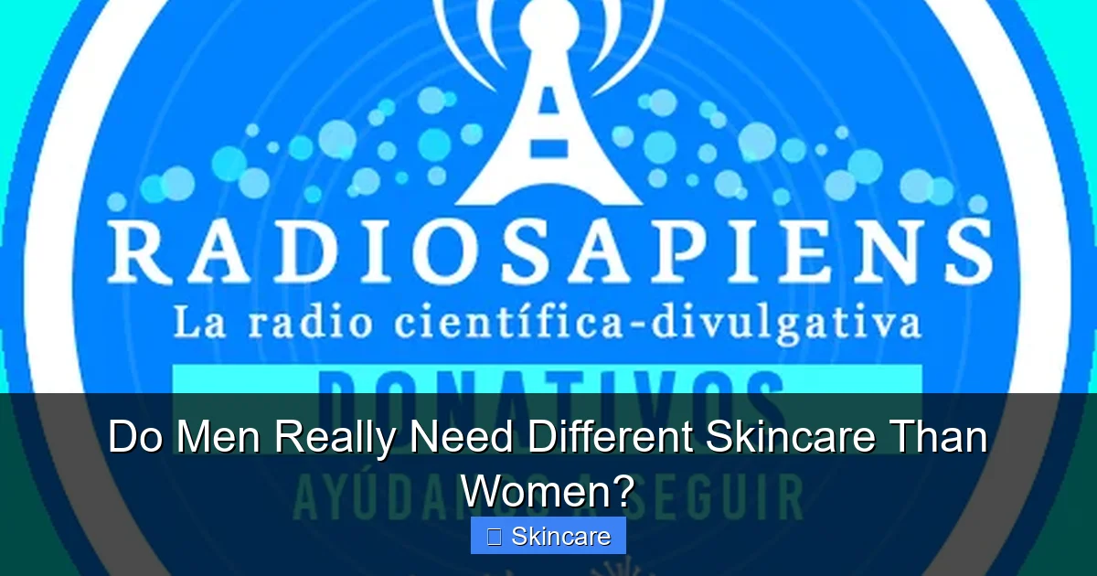 Featured image for Do Men Really Need Different Skincare Than Women?