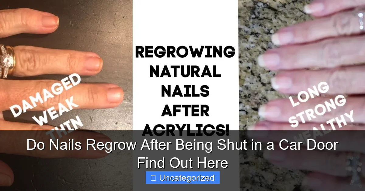Do Nails Regrow After Being Shut in a Car Door Find Out Here