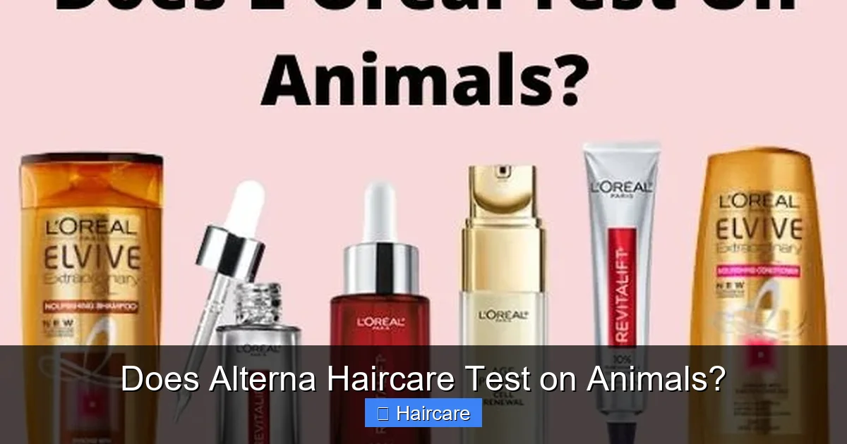 Featured image for Does Alterna Haircare Test on Animals?