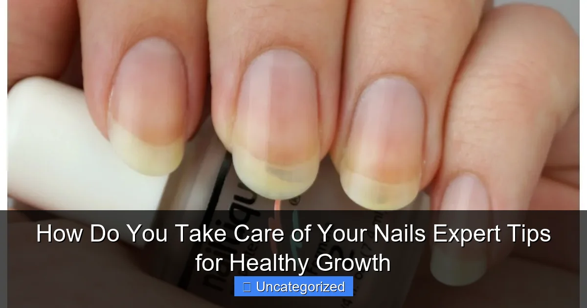 How Do You Take Care of Your Nails Expert Tips for Healthy Growth