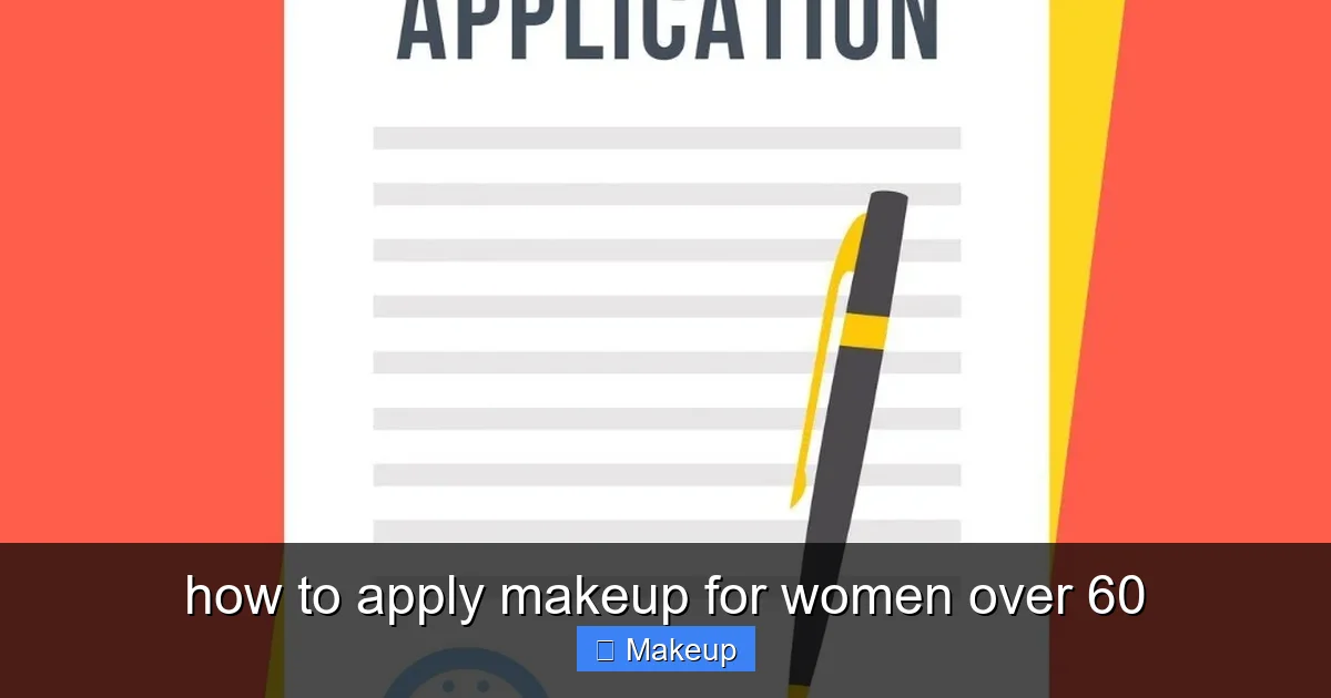 Featured image for how to apply makeup for women over 60