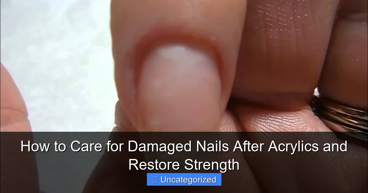 How to Care for Damaged Nails After Acrylics and Restore Strength