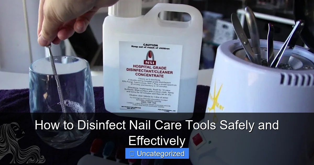 How to Disinfect Nail Care Tools Safely and Effectively