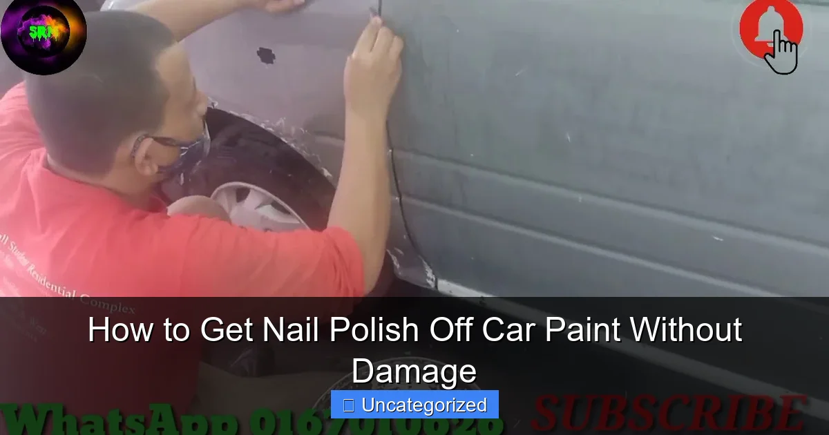 How to Get Nail Polish Off Car Paint Without Damage
