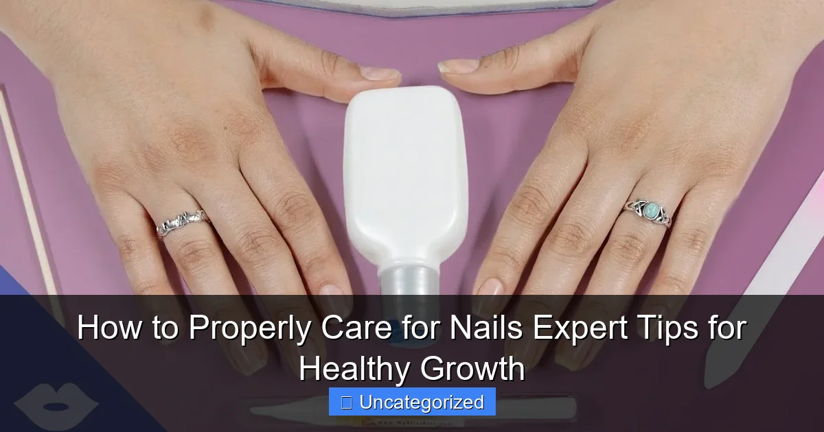 How to Properly Care for Nails Expert Tips for Healthy Growth
