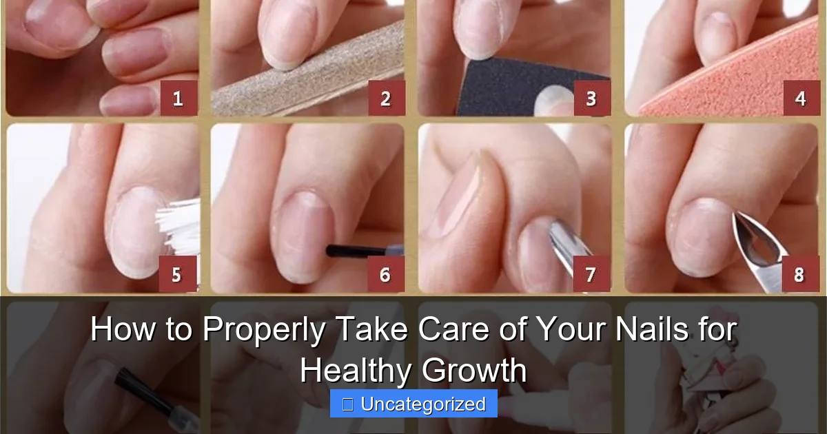How to Properly Take Care of Your Nails for Healthy Growth