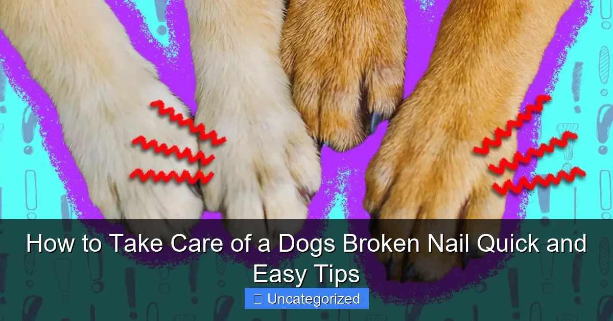 How to Take Care of a Dogs Broken Nail Quick and Easy Tips