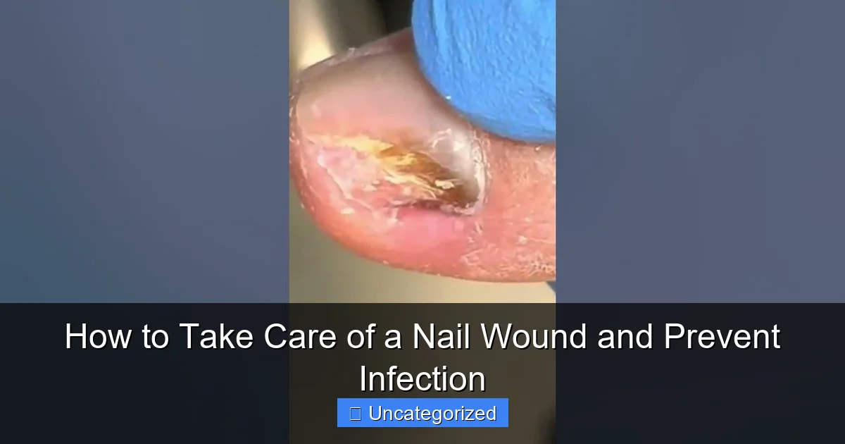 How to Take Care of a Nail Wound and Prevent Infection