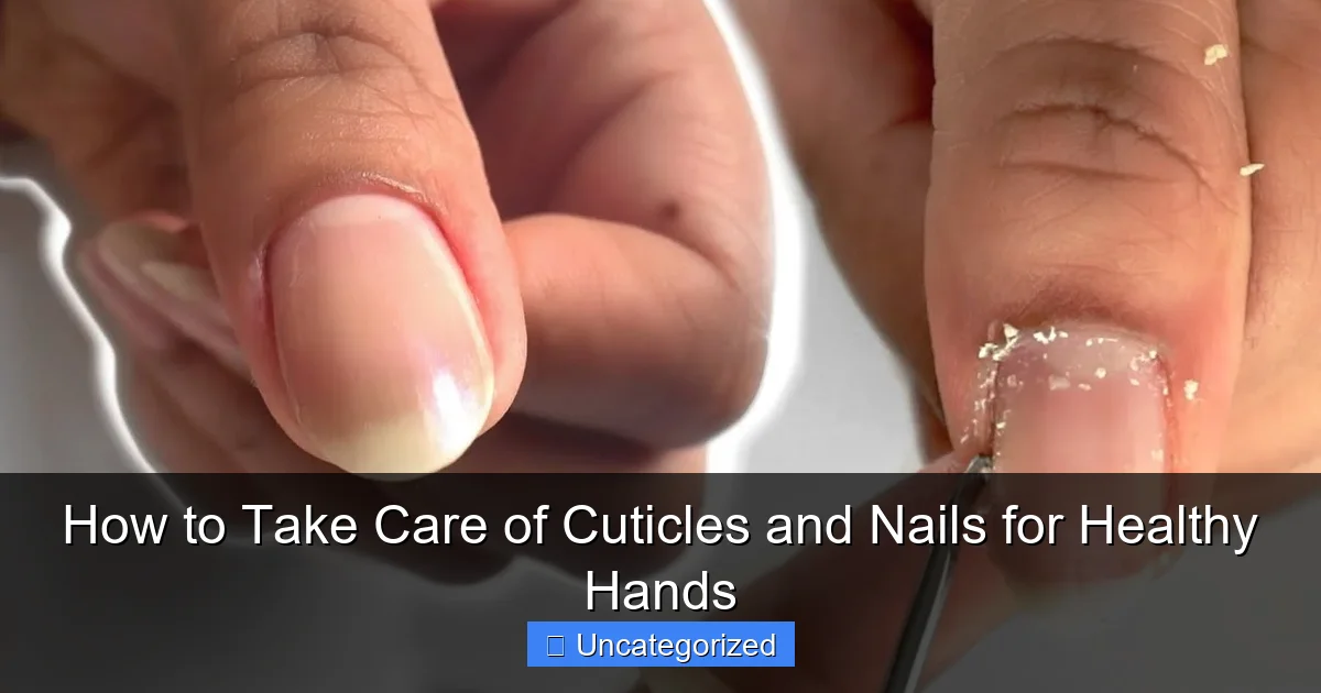 How to Take Care of Cuticles and Nails for Healthy Hands