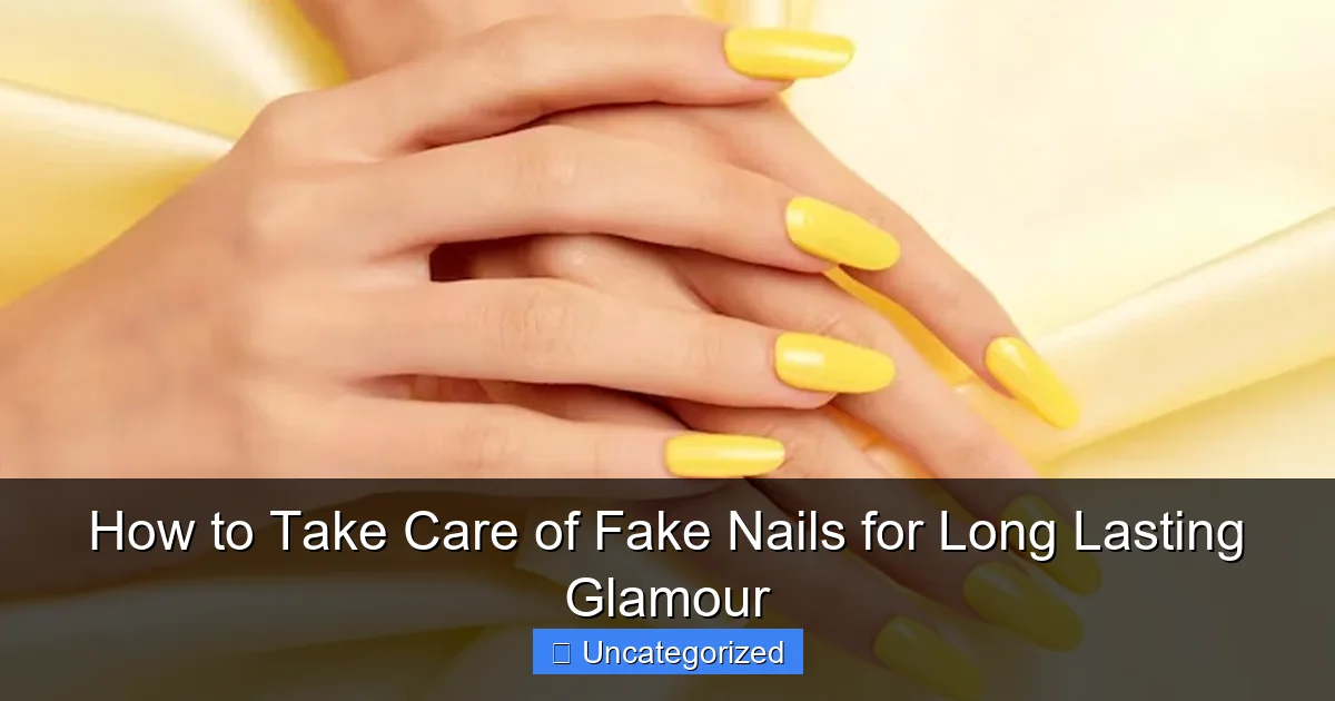 How to Take Care of Fake Nails for Long Lasting Glamour