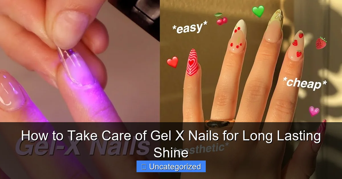 How to Take Care of Gel X Nails for Long Lasting Shine