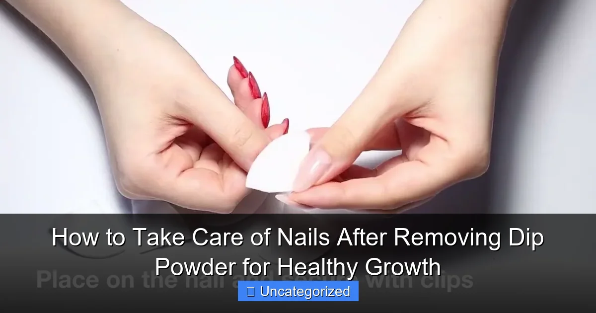 How to Take Care of Nails After Removing Dip Powder for Healthy Growth