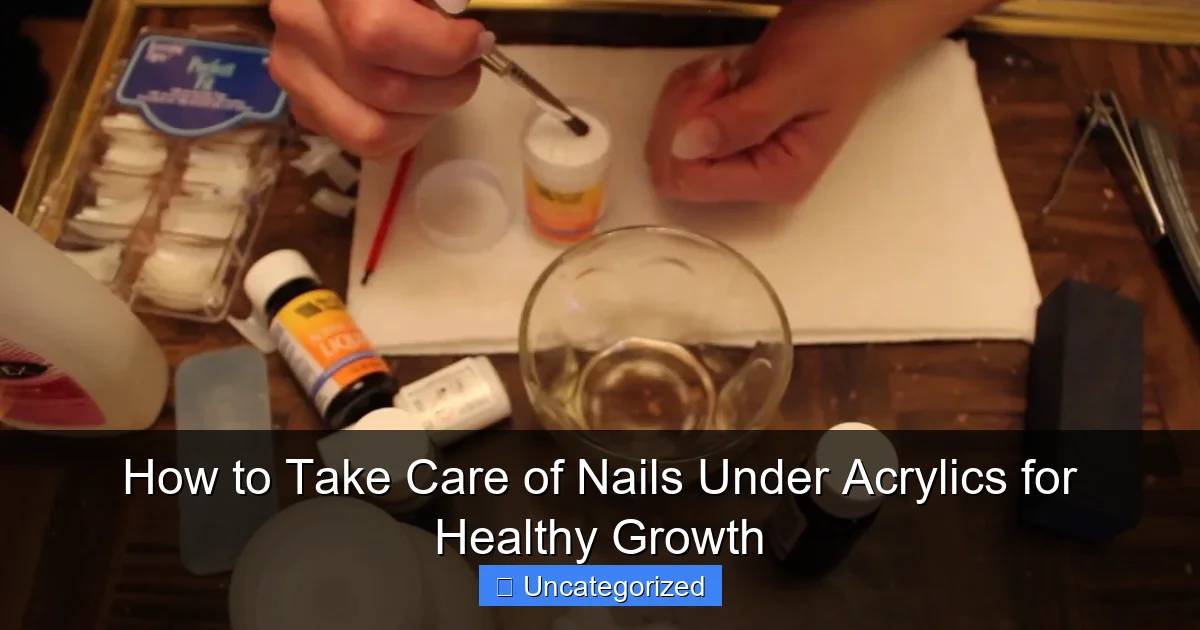 How to Take Care of Nails Under Acrylics for Healthy Growth