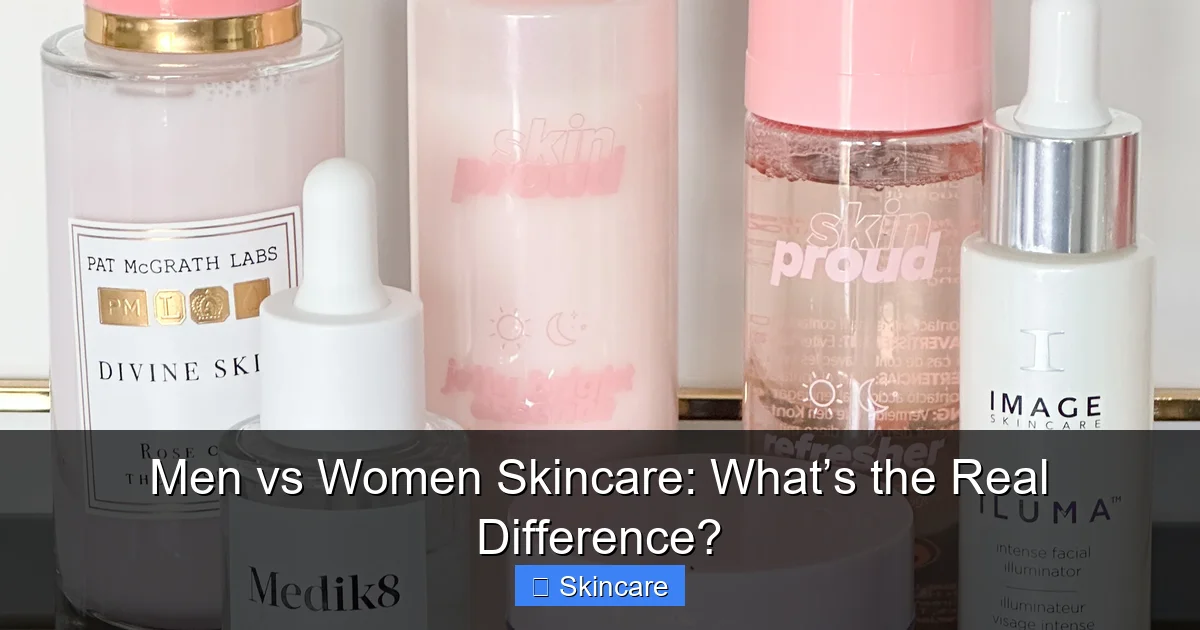 Featured image for Men vs Women Skincare: What’s the Real Difference?