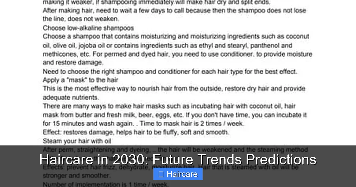 Featured image for Haircare in 2030: Future Trends Predictions