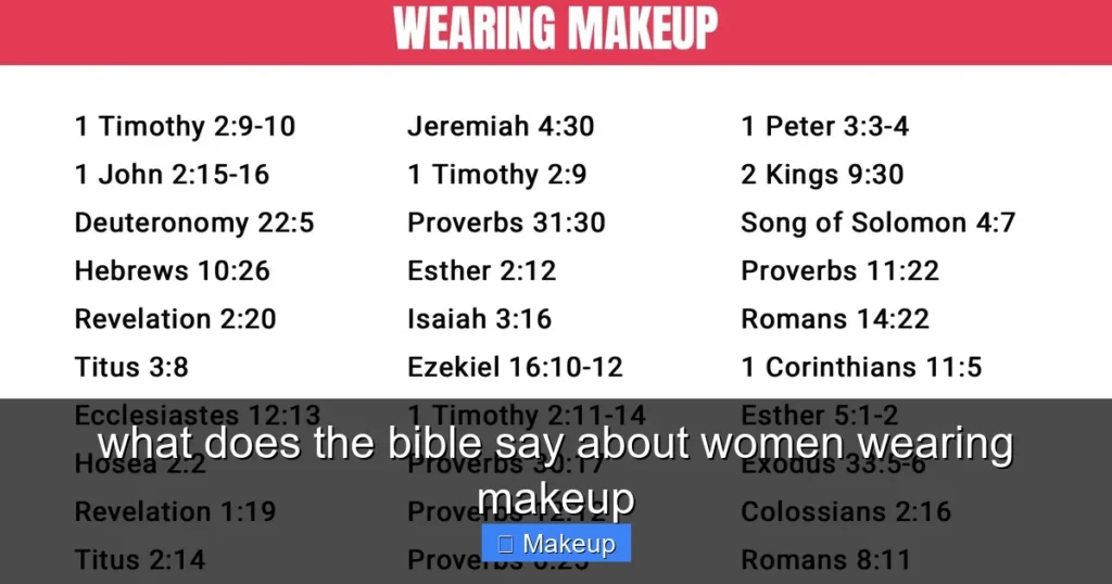 Featured image for what does the bible say about women wearing makeup